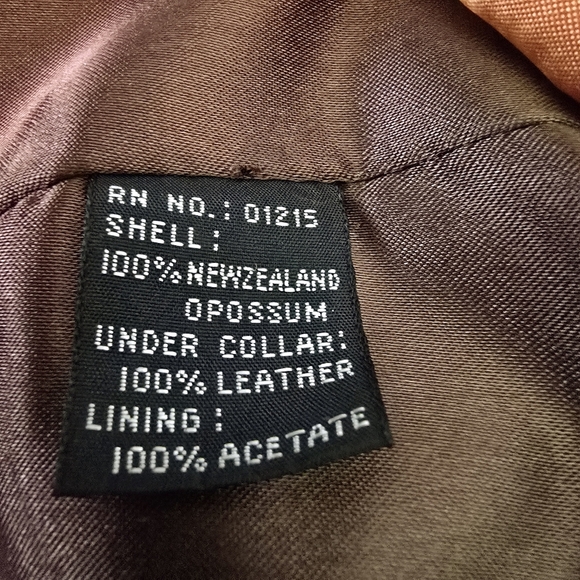 Andrew Marc Brown Sz L Bomber Jacket Leather Faux Fur Insert Vest zip out - Picture 16 of 16